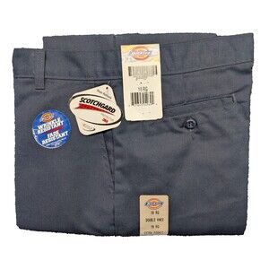 Dickies Women's 18 RG (30x30) Work Pants Navy Blue Original Fit Scotchgard